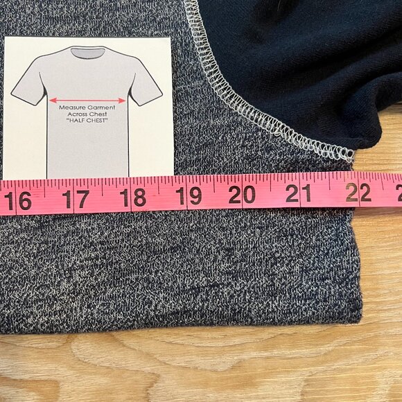 🪻Abercrombie & Fitch Sweatshirt (hoodie) Navy Grey Sz L - Picture 9 of 10